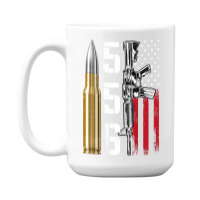 Ar-15 American Flag, Ar15 Rifle Sling Gift Gun Owner Back 15 Oz Coffee Mug | Artistshot