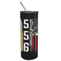 Ar-15 American Flag, Ar15 Rifle Sling Gift Gun Owner Back Skinny Tumbler | Artistshot