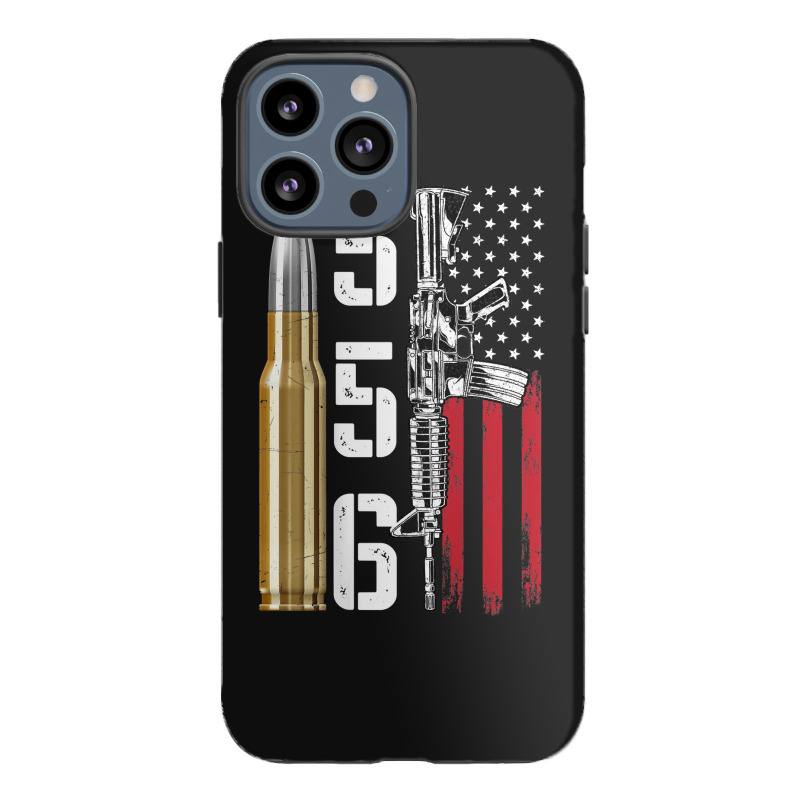 Ar-15 American Flag, Ar15 Rifle Sling Gift Gun Owner Back iPhone 13 Pro Max Case by rayhenault | Artistshot