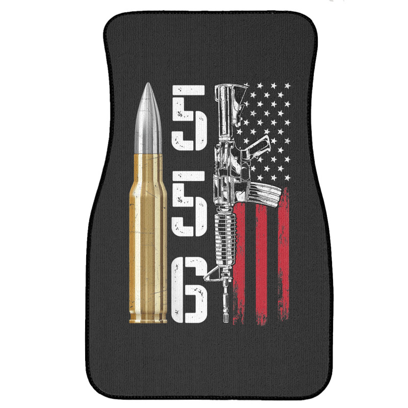 Ar-15 American Flag, Ar15 Rifle Sling Gift Gun Owner Back Front Car Mat by rayhenault | Artistshot