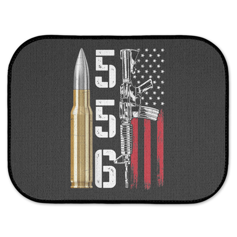 Ar-15 American Flag, Ar15 Rifle Sling Gift Gun Owner Back Rear Car Mat by rayhenault | Artistshot