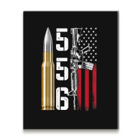 Ar-15 American Flag, Ar15 Rifle Sling Gift Gun Owner Back Metal Print Vertical | Artistshot