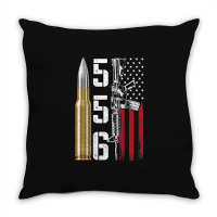 Ar-15 American Flag, Ar15 Rifle Sling Gift Gun Owner Back Throw Pillow | Artistshot