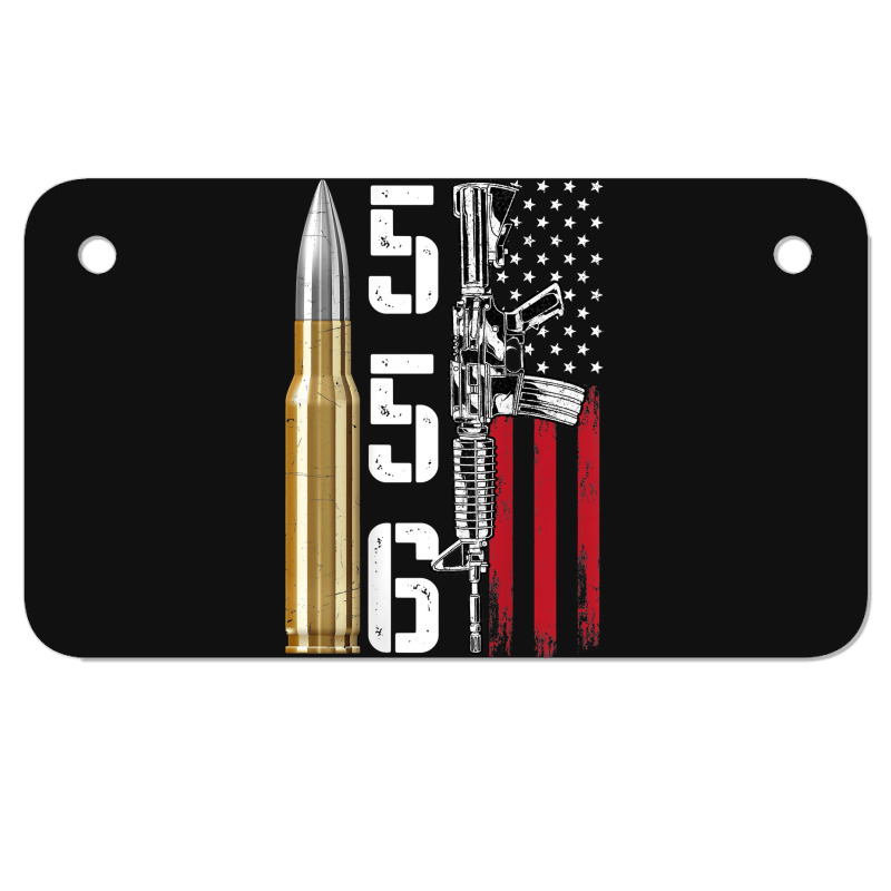 Ar-15 American Flag, Ar15 Rifle Sling Gift Gun Owner Back Motorcycle License Plate by rayhenault | Artistshot