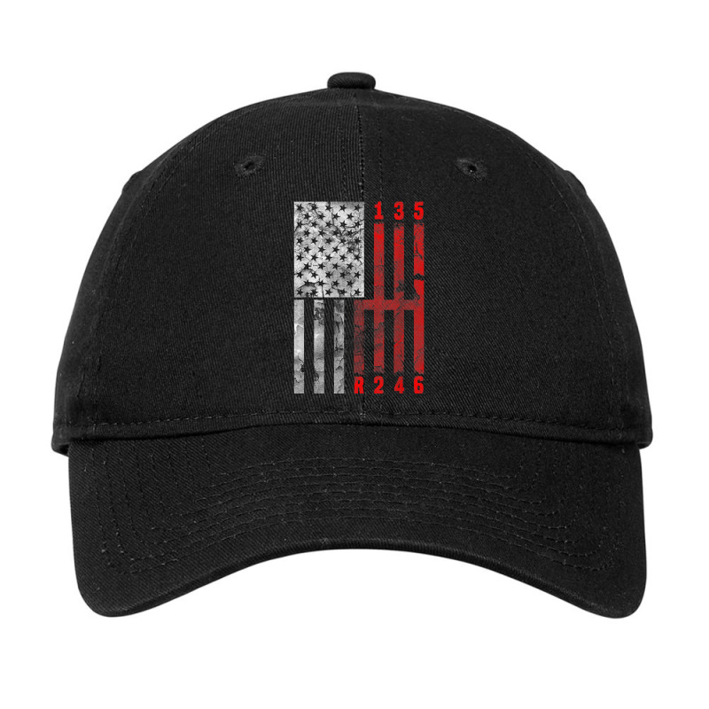 Stick Shift American Flag Muscle Car 6 Gears Mechanic Adjustable Cap | Artistshot