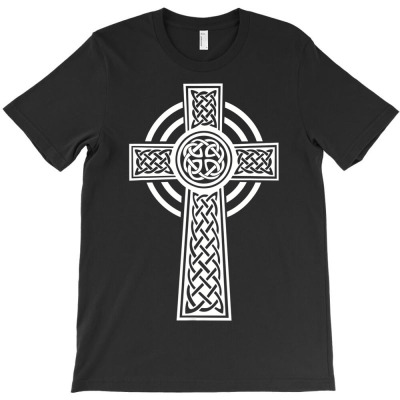 Custom Celtic Cross T-shirt By Kosdapen517 - Artistshot