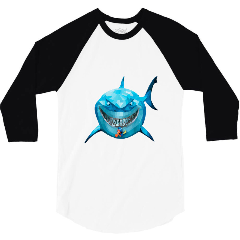 Bruce By Finding Dory 3/4 Sleeve Shirt | Artistshot