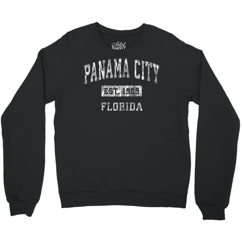 Panama City Florida Fl Vintage Established Sports Design Zip Hoodie Crewneck Sweatshirt by cm-arts | Artistshot