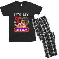 It's My 5th Birthday Ringmaster Circus Theme Carnival Bday Men's T-shirt Pajama Set | Artistshot