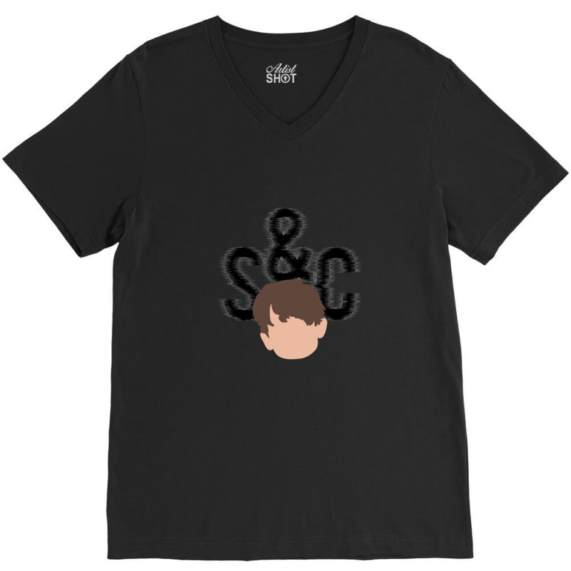 States & Capitals - Black 1.png V-Neck Tee by AurelioGarciaBeltran | Artistshot