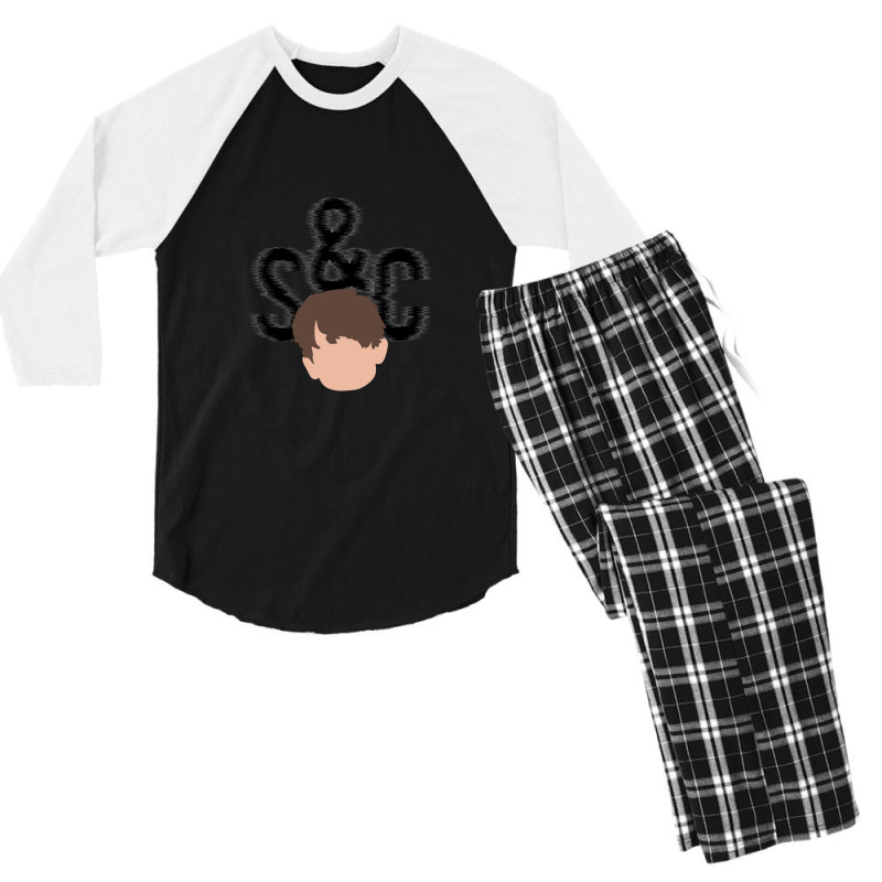 States & Capitals - Black 1.png Men's 3/4 Sleeve Pajama Set by AurelioGarciaBeltran | Artistshot