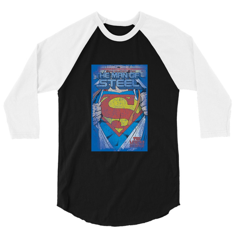 Legendary, The Man Of Steel 3/4 Sleeve Shirt | Artistshot