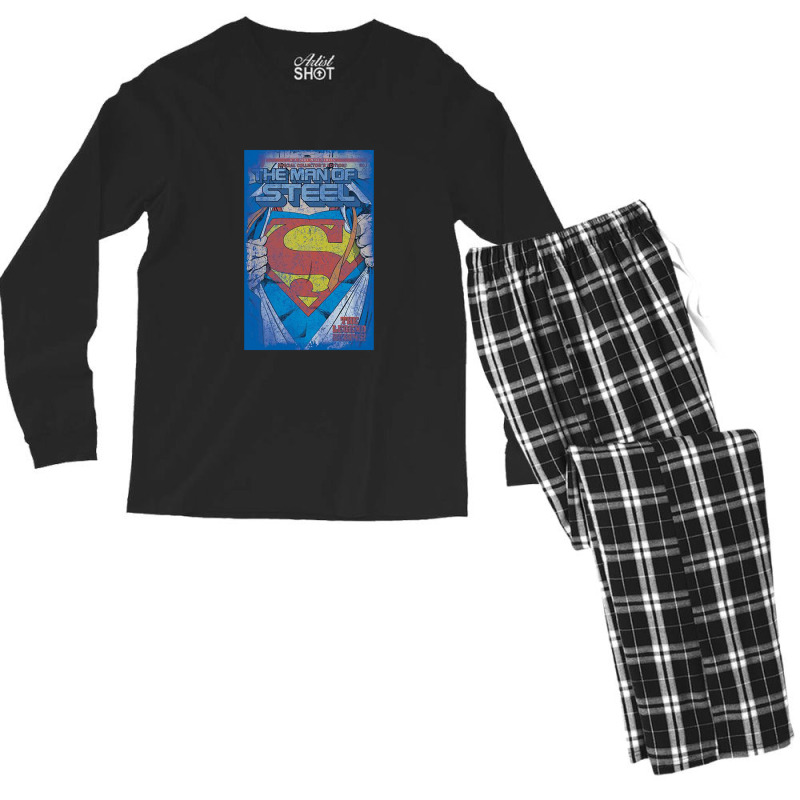 Legendary, The Man Of Steel Men's Long Sleeve Pajama Set | Artistshot