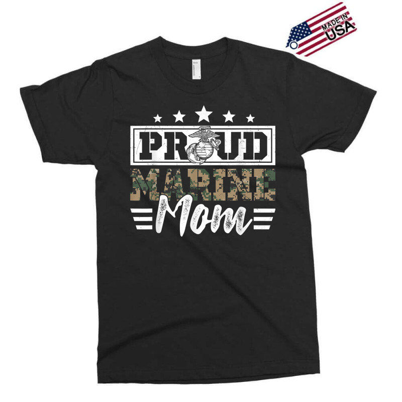 Proud Marine Military Veteran Mom Mama Mommy Mother's Day T Shirt Exclusive T-shirt by cm-arts | Artistshot