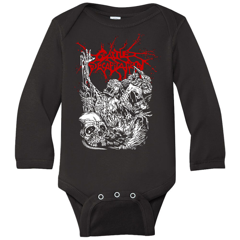 Cattle Decapitation Design Long Sleeve Baby Bodysuit by cm-arts | Artistshot