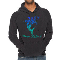 Panama City Beach Fl Shark Scuba Diving Surfer Florida Surf T Shirt Vintage Hoodie | Artistshot