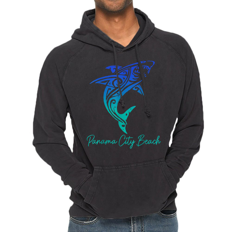 Panama City Beach Fl Shark Scuba Diving Surfer Florida Surf T Shirt Vintage Hoodie by cm-arts | Artistshot