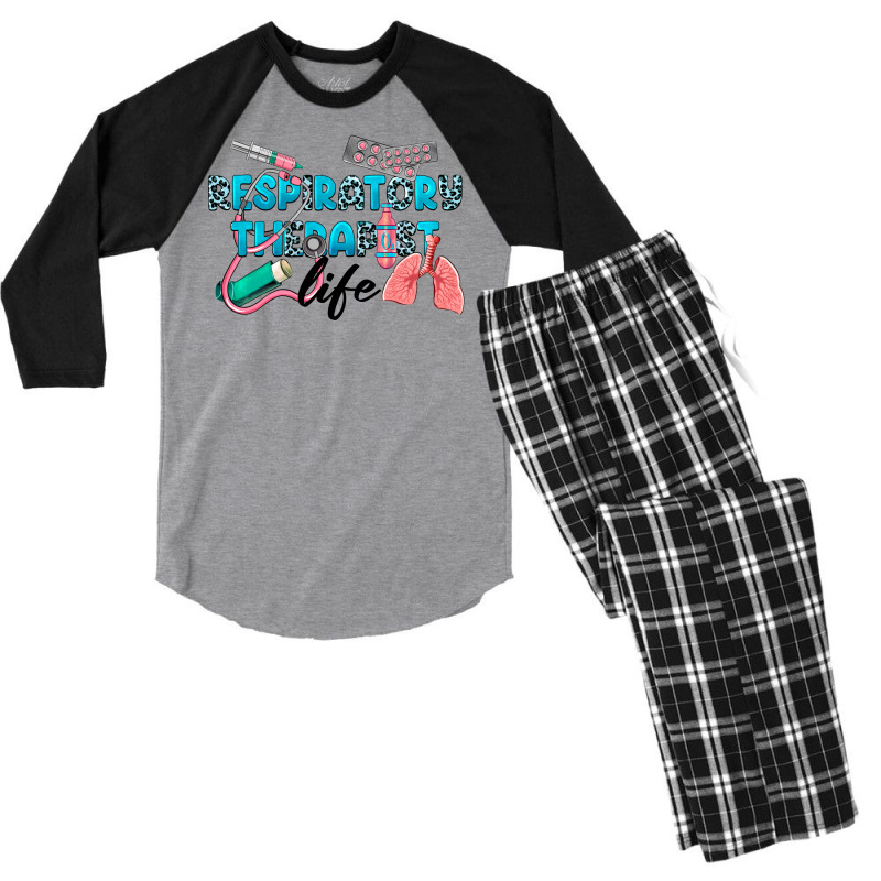 Respiratory Therapist Life Men's 3/4 Sleeve Pajama Set | Artistshot