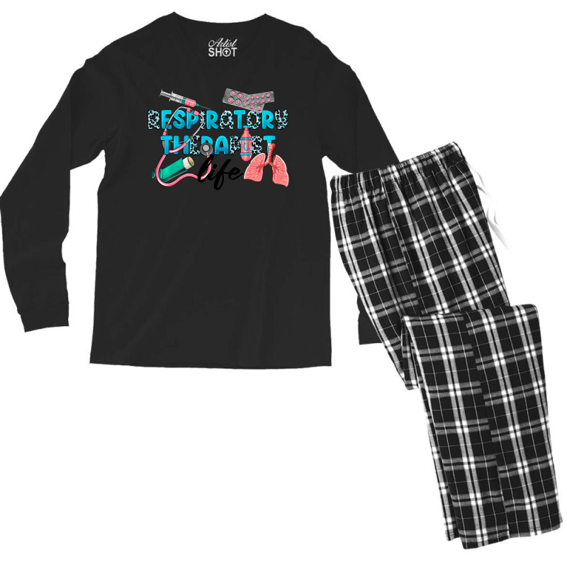 Respiratory Therapist Life Men's Long Sleeve Pajama Set | Artistshot