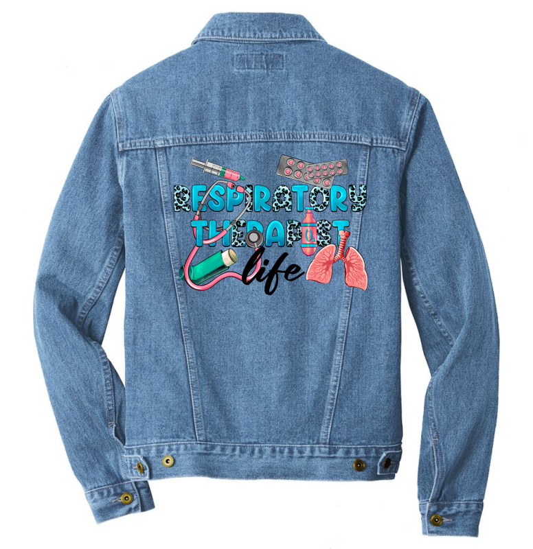 Respiratory Therapist Life Men Denim Jacket | Artistshot