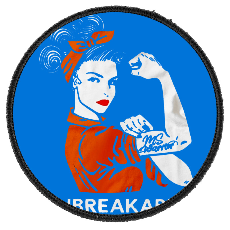 Ms Warrior Unbreakable, Ms, Warrior Unbreakable, Ms Warrior Unbreakabl Round Patch | Artistshot