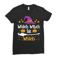 Which Witch Is Which Halloween Costume English Grammar Ladies Fitted T-shirt | Artistshot