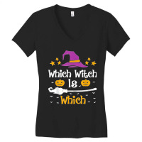 Which Witch Is Which Halloween Costume English Grammar Women's V-neck T-shirt | Artistshot