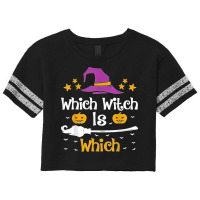 Which Witch Is Which Halloween Costume English Grammar Scorecard Crop Tee | Artistshot