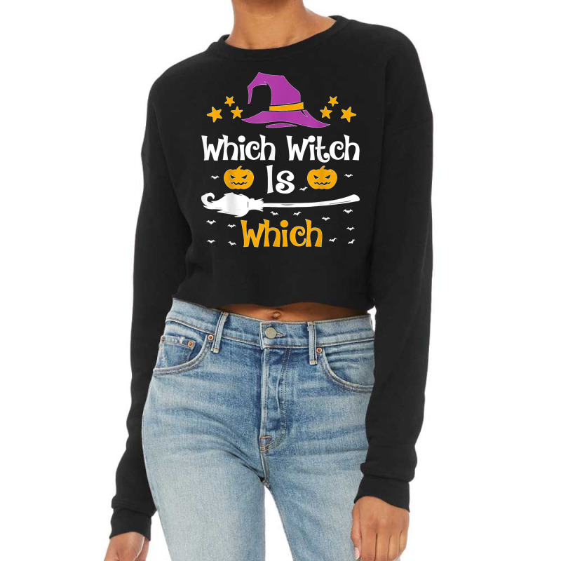 Which Witch Is Which Halloween Costume English Grammar Cropped Sweater by MaryTMcgoffin | Artistshot