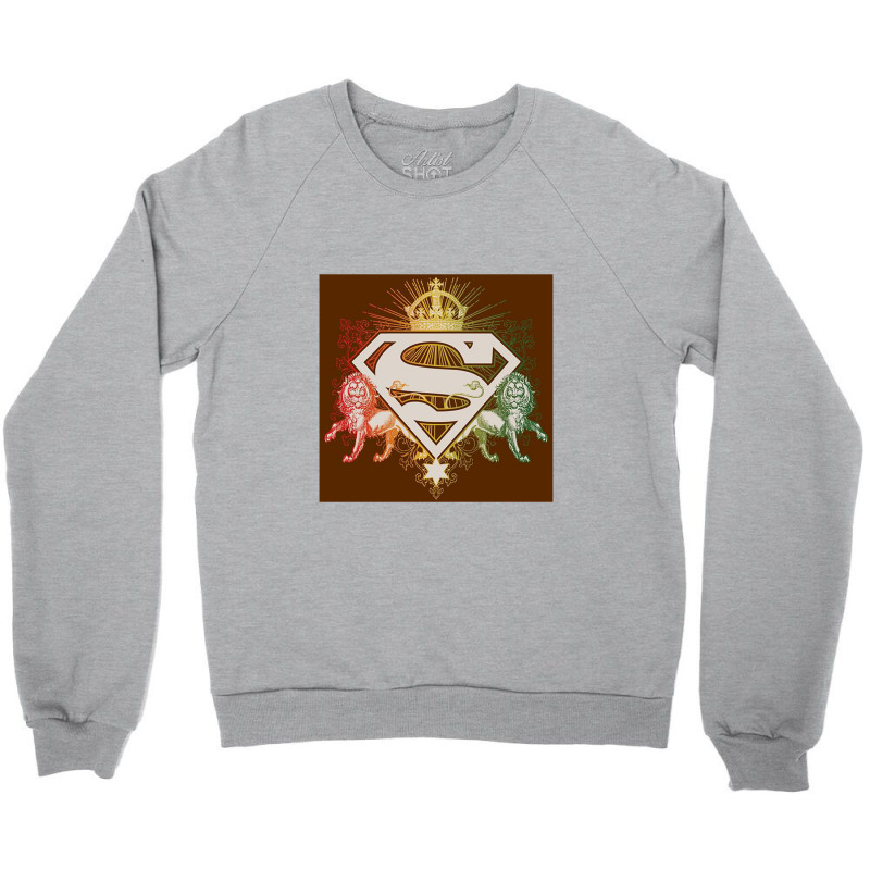 , Ornate Lion Shield Crewneck Sweatshirt | Artistshot