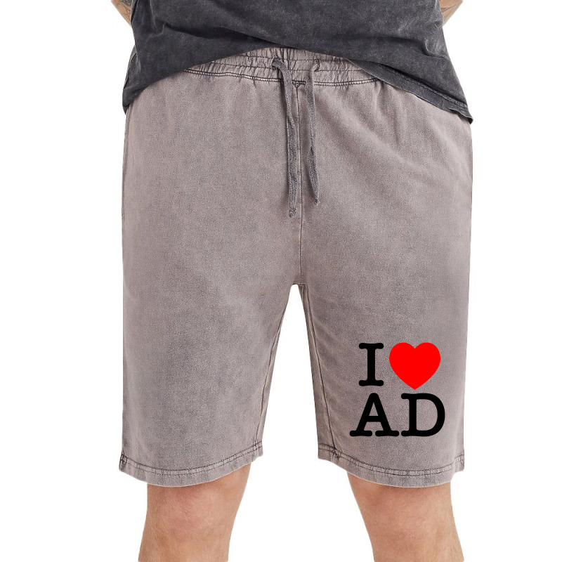 I Heart Ad Vintage Short | Artistshot