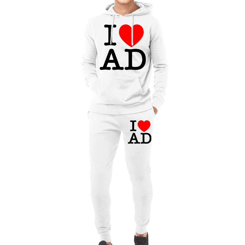 I Heart Ad Hoodie & Jogger Set | Artistshot