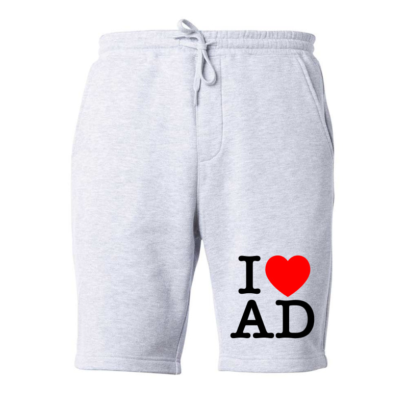 I Heart Ad Fleece Short | Artistshot