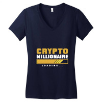 Crypto Millionaire Loading Women's V-neck T-shirt | Artistshot