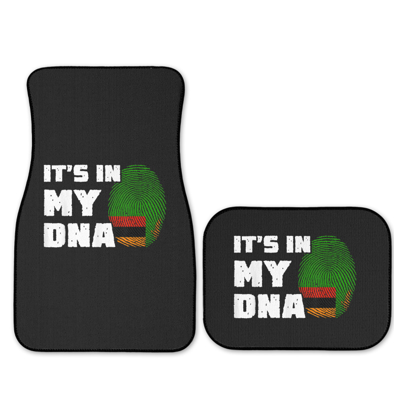 It's In My Dna Zambia Flag Fingerprint Men Women Full Set Car Mats by Outpost | Artistshot