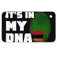 It's In My Dna Zambia Flag Fingerprint Men Women Motorcycle License Plate | Artistshot