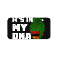 It's In My Dna Zambia Flag Fingerprint Men Women Bicycle License Plate | Artistshot