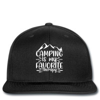 Camping Is My Favorite Therapy T Shirt Printed Hat | Artistshot