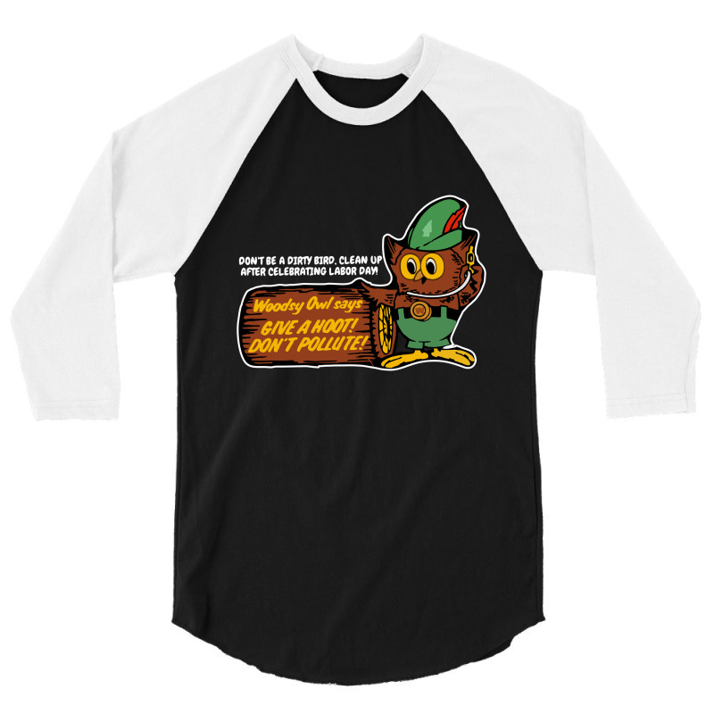 Woodsy Owl South Park 3/4 Sleeve Shirt | Artistshot