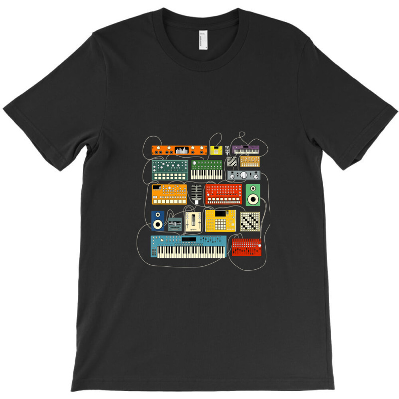 Synthesizer And Drum Machine For Electronic Musician T-shirt | Artistshot