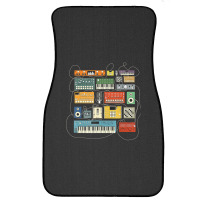 Synthesizer And Drum Machine For Electronic Musician Front Car Mat | Artistshot