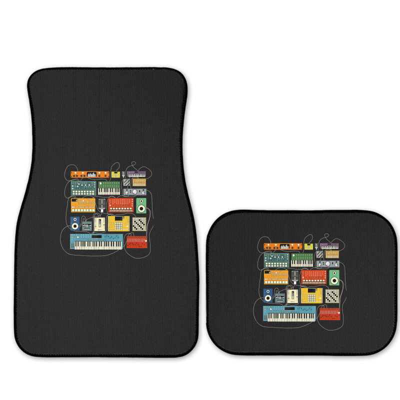 Synthesizer And Drum Machine For Electronic Musician Full Set Car Mats | Artistshot