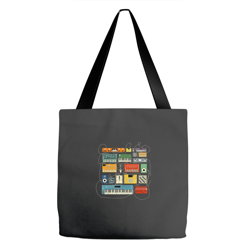 Synthesizer And Drum Machine For Electronic Musician Tote Bags | Artistshot