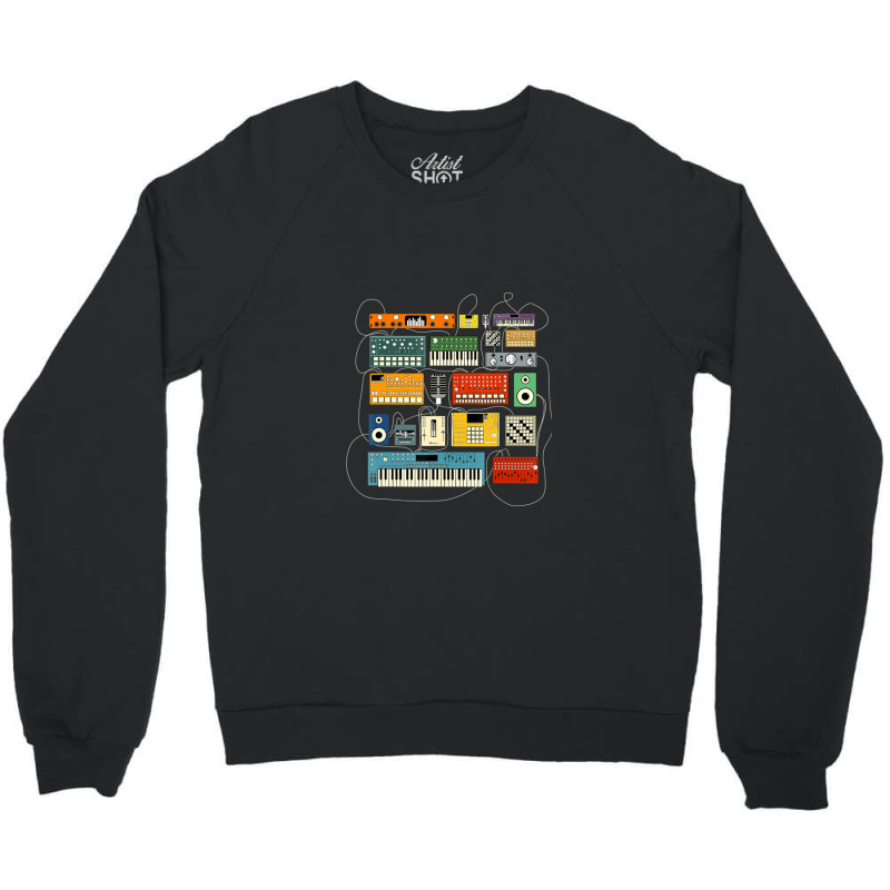 Synthesizer And Drum Machine For Electronic Musician Crewneck Sweatshirt | Artistshot