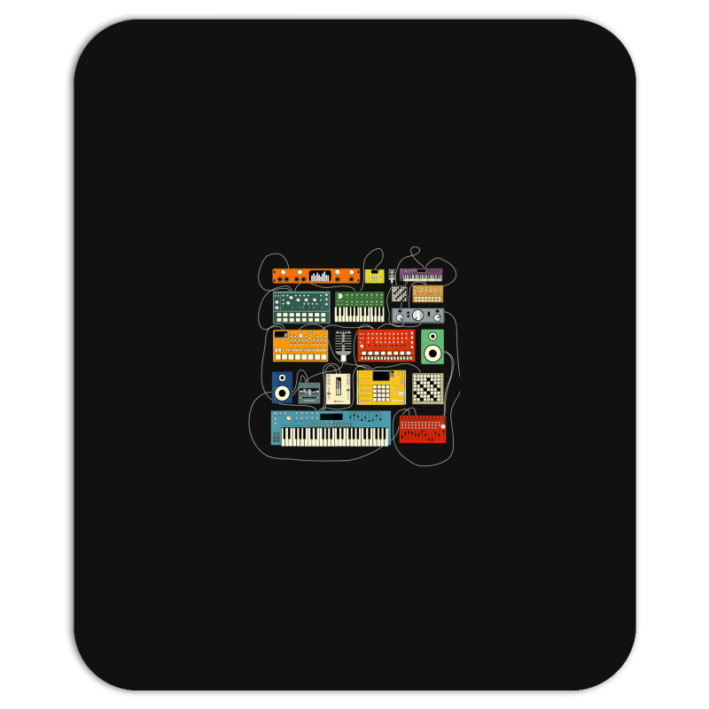 Synthesizer And Drum Machine For Electronic Musician Mousepad | Artistshot