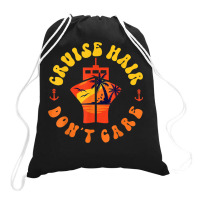 Cruise Ship Vacation Girl Cruise Hair Don't Care Drawstring Bags | Artistshot