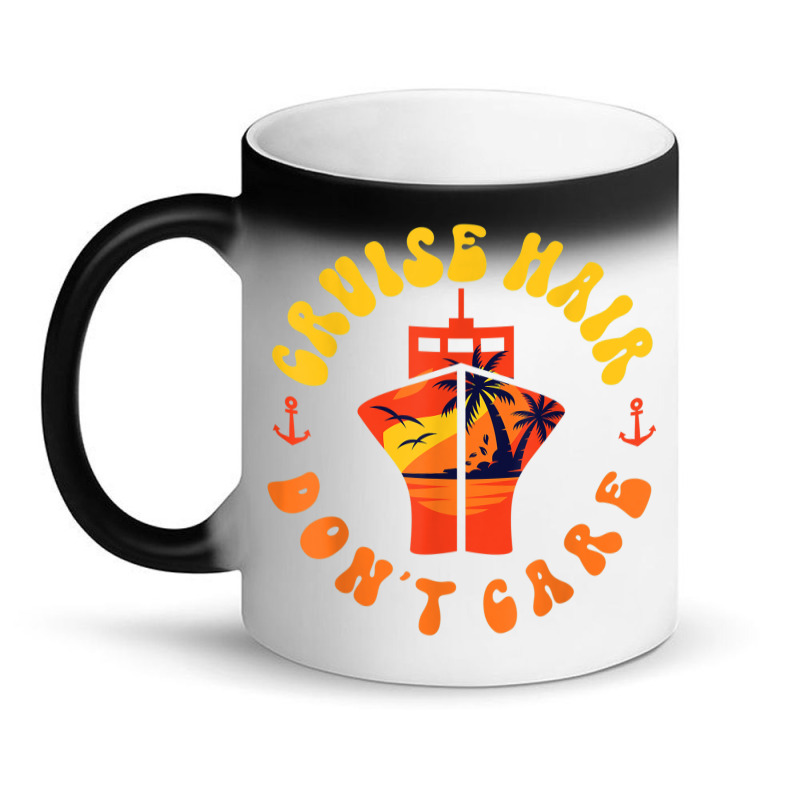 Cruise Ship Vacation Girl Cruise Hair Don't Care Magic Mug | Artistshot