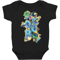 Scoob! Title Stacked Baby Bodysuit | Artistshot