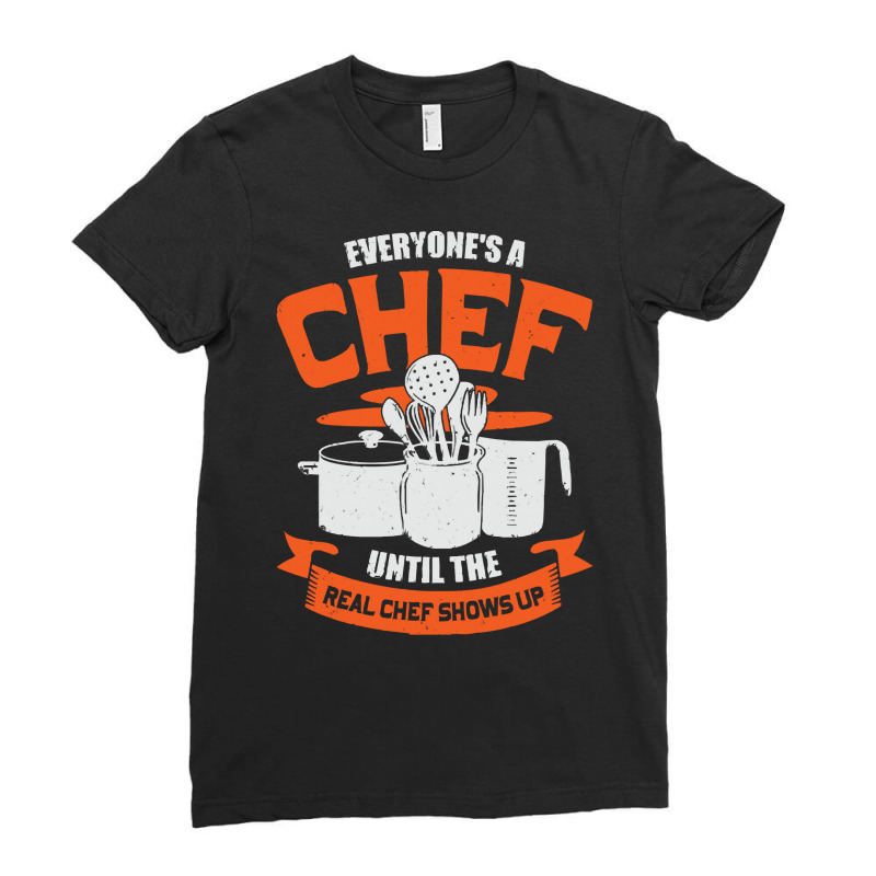 Chef T  Shirt Funny Cooking Profession Chef Gift 228228 Ladies Fitted T-Shirt by lugeexaminer | Artistshot