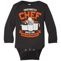 Chef T  Shirt Funny Cooking Profession Chef Gift 228228 Long Sleeve Baby Bodysuit | Artistshot